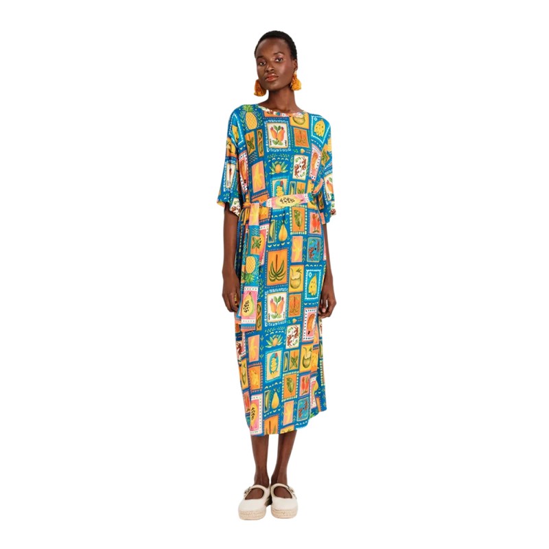 Peace and Chaos PAPAYA LONG DRESS - Viscose (S26946 TYPOS)