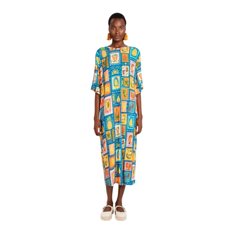 Peace and Chaos PAPAYA LONG DRESS - Viscose (S26946 TYPOS)