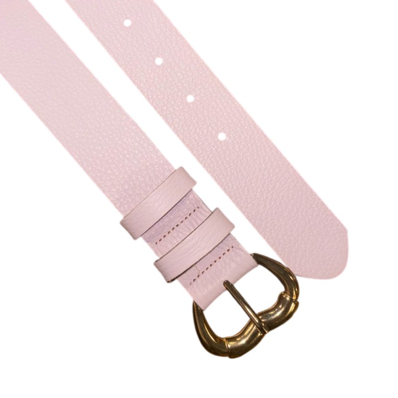 Combos BELT LEATHER HEART BUCKLE (S6GRBE0094 BABY PINK)