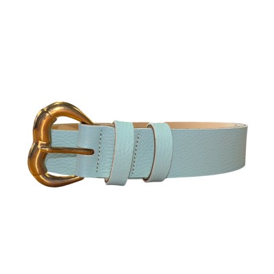 Combos BELT LEATHER HEART BUCKLE (S6GRBE0094 LIGHT BLUE)