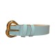 Combos BELT LEATHER HEART BUCKLE (S6GRBE0094 LIGHT BLUE)