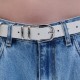 Combos BELT LEATHER V TIP (S6GRBE0096 ECRU)