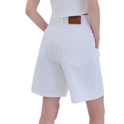 Combos DENIM BERMUDA HIGH RISE BAGGY (S6TNDV0051 WHITE)
