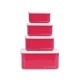 A little lovely company: Σετ 4 δοχεία φαγητού Lunch & Snack Box - Cherries (SBSECH82)