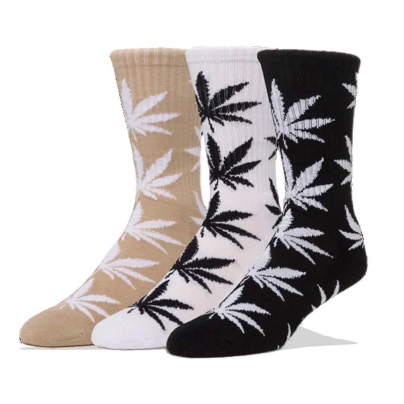 HUF SET 3 PACK PL SOCK (SK00738 BLACK-WHITE-OATMEAL)