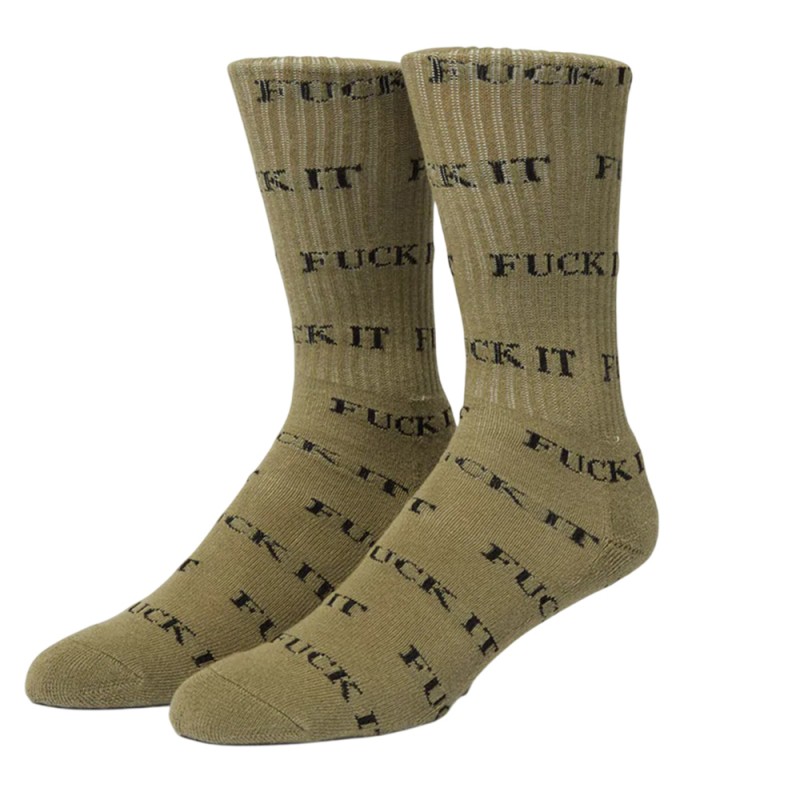 HUF VARIETY 3 PACK SOCK (SK00767 CREAM-OLIVE-BROWN)