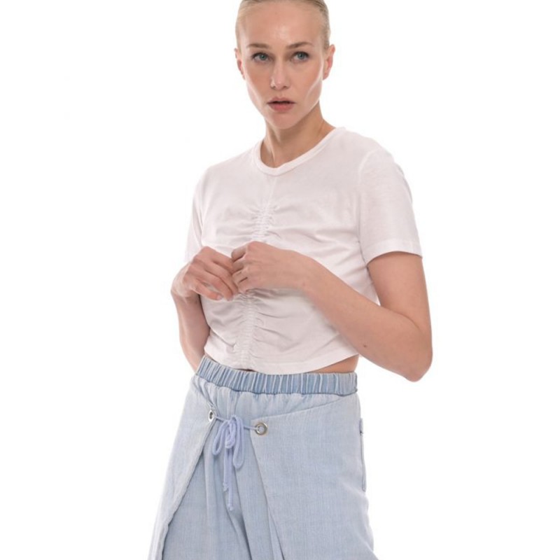 4Tailors Connect me Crop Top (SS26-175 WHITE)