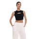 4Tailors Afterring Asymmetrical Crop Top (SS26-241 BLACK)