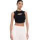 4Tailors Afterring Asymmetrical Crop Top (SS26-241 BLACK)