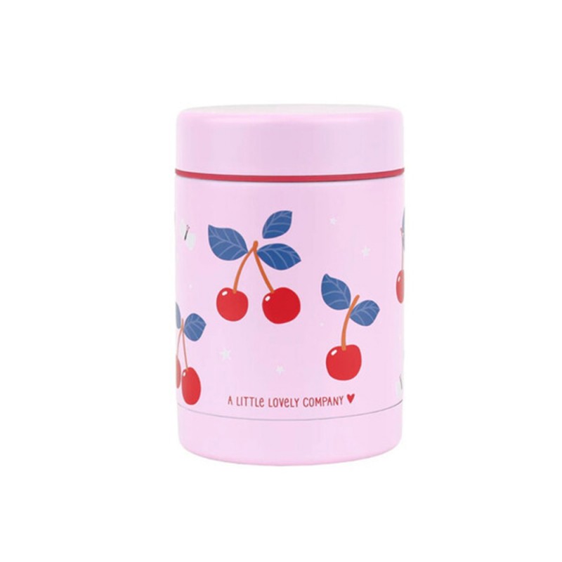 A little lovely company: Θερμός φαγητού από ανοξείδωτο ατσάλι 300ml - Cherries (SSFJCH01)