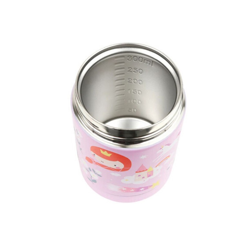 A little lovely company: Θερμός φαγητού από ανοξείδωτο ατσάλι 300ml - Princesses (SSFJPR06)