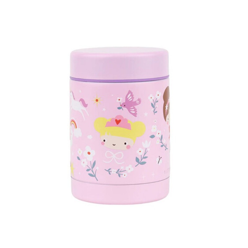 A little lovely company: Θερμός φαγητού από ανοξείδωτο ατσάλι 300ml - Princesses (SSFJPR06)
