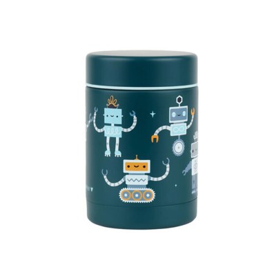 A little lovely company: Θερμός φαγητού από ανοξείδωτο ατσάλι 300ml - Robots (SSFJRO07)