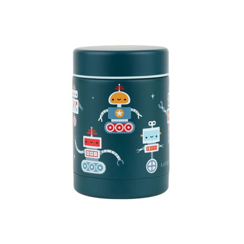 A little lovely company: Θερμός φαγητού από ανοξείδωτο ατσάλι 300ml - Robots (SSFJRO07)