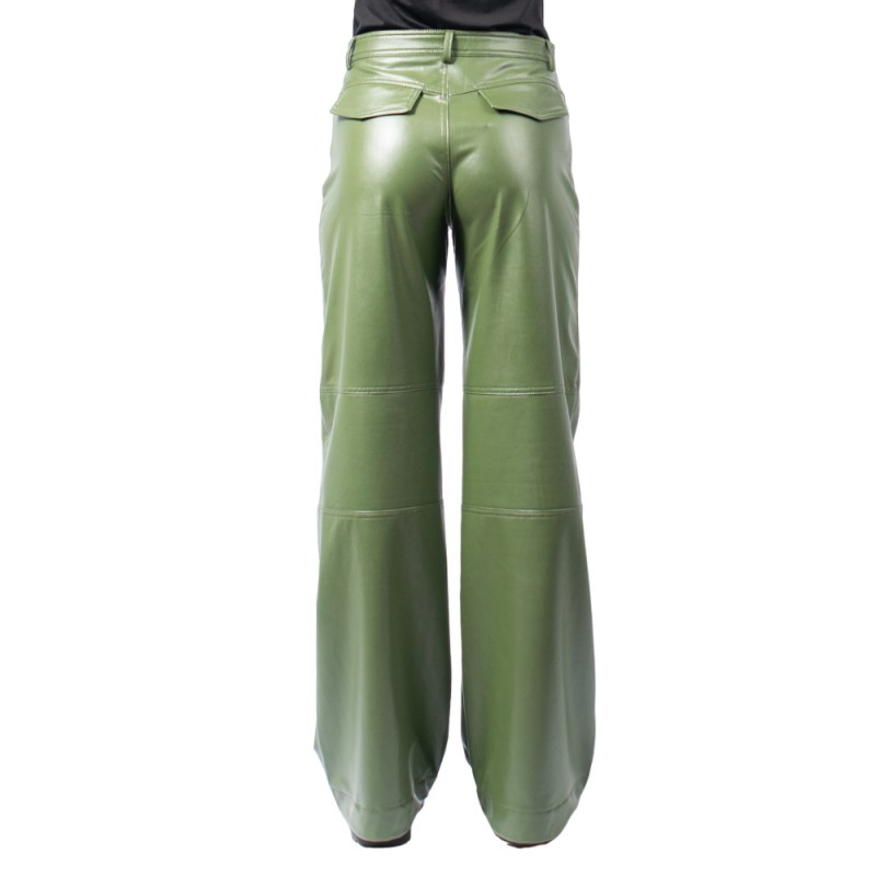 Sun Set Go INAYA LEATHER PANTS (SSGFW24014 Khaki)