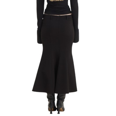 Sun Set Go ROSE MIDI SKIRT (SSGFW26005 Black)