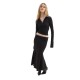 Sun Set Go ROSE MIDI SKIRT (SSGFW26005 Black) Sun Set Go ROSE MIDI SKIRT (SSGFW26005 Black)