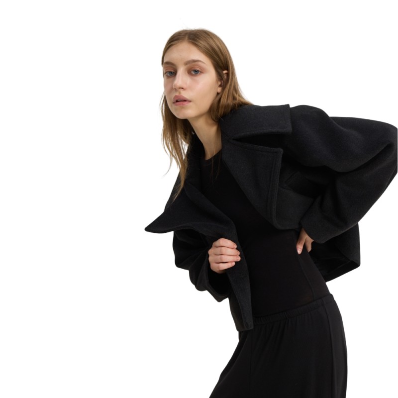 Sun Set Go LESLY COAT (SSGFW26006 Black) Sun Set Go LESLY COAT (SSGFW26006 Black)