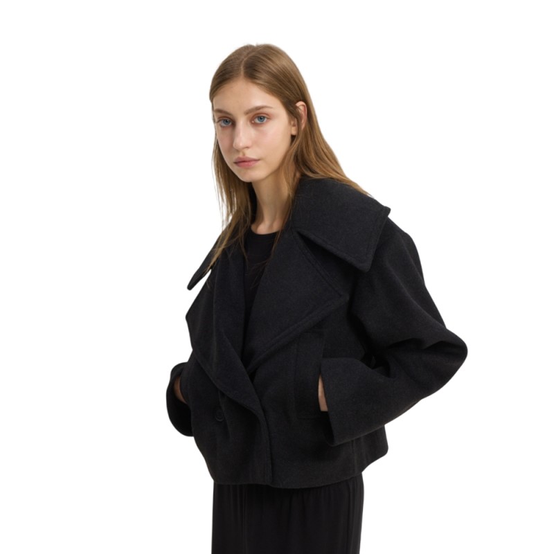 Sun Set Go LESLY COAT (SSGFW26006 Black) Sun Set Go LESLY COAT (SSGFW26006 Black)