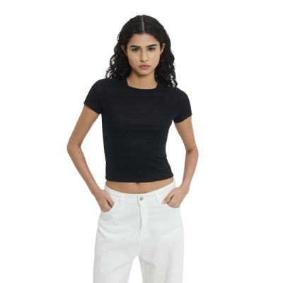 Sun Set Go VIOLETTE T-SHIRT (SSGSU26001 Black)