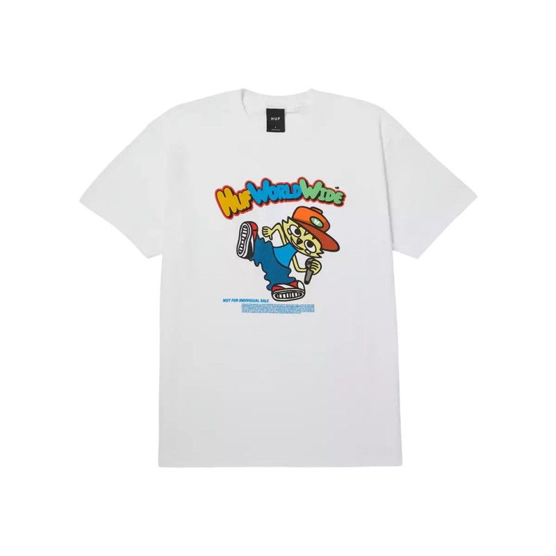 HUF CHOP KICK BLOCK S/S TEE (TS02525 WHITE)