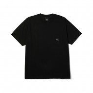 HUF BOX LOGO SS POCKET TEE (TS02617 BKBLK)