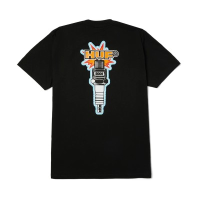 HUF SPARK IT UP SS TEE (TS02621 BLACK) HUF SPARK IT UP SS TEE (TS02621 BLACK)