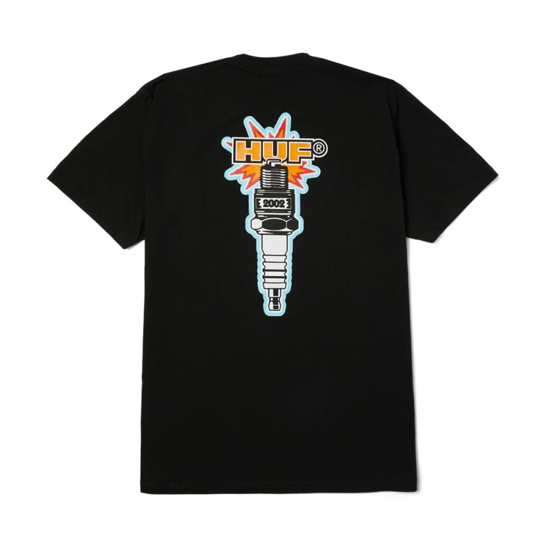 HUF SPARK IT UP SS TEE (TS02621 BLACK)
