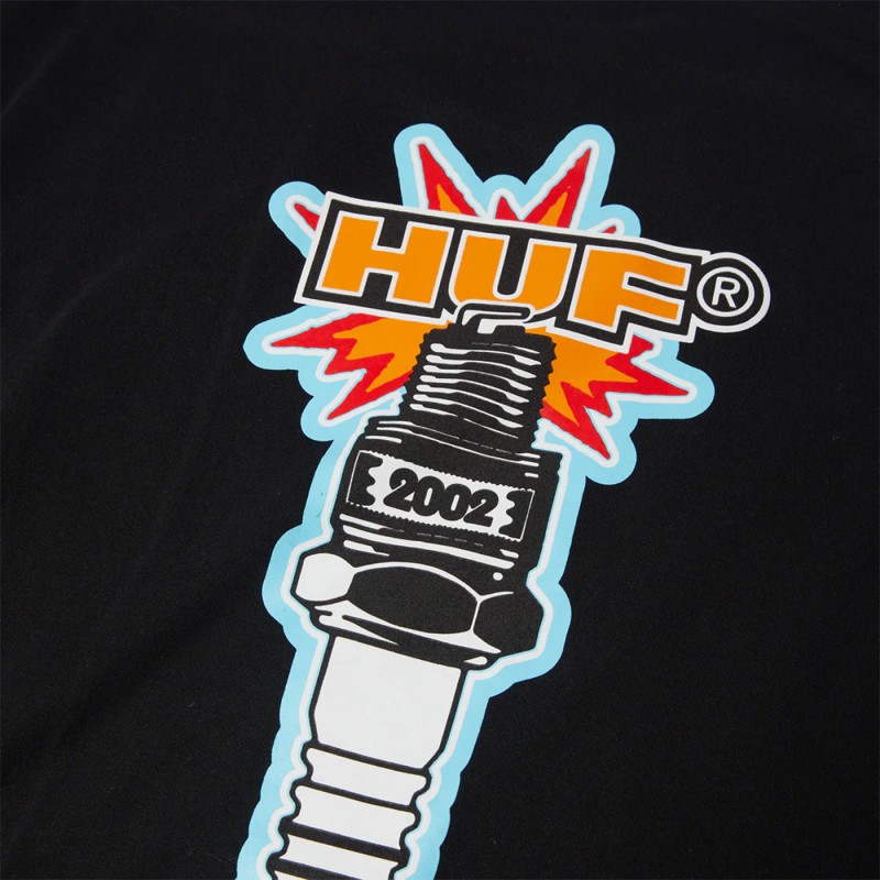 HUF SPARK IT UP SS TEE (TS02621 BLACK)
