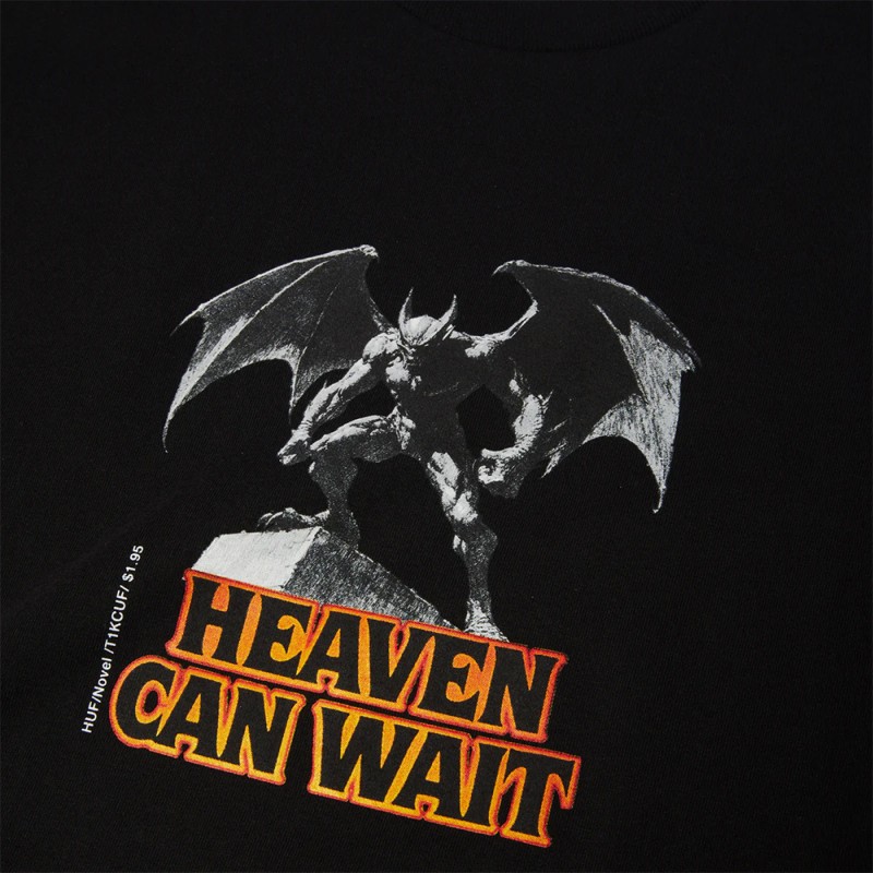 HUF HEAVEN CAN WAIT SS TEE (TS02638 BLACK)
