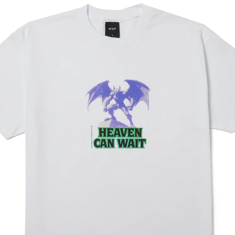 HUF HEAVEN CAN WAIT SS TEE (TS02638 WHITE)