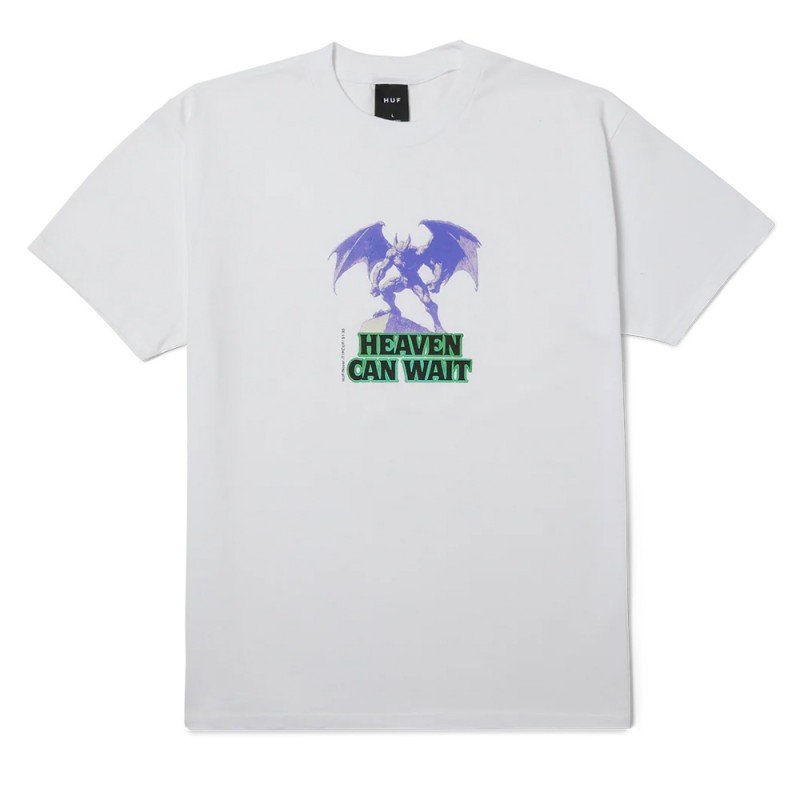 HUF HEAVEN CAN WAIT SS TEE (TS02638 WHITE)