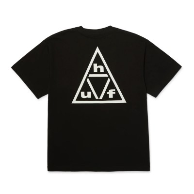 HUF TRIPLE TRIANGLE SS TEE (TS02759 BKWHT)