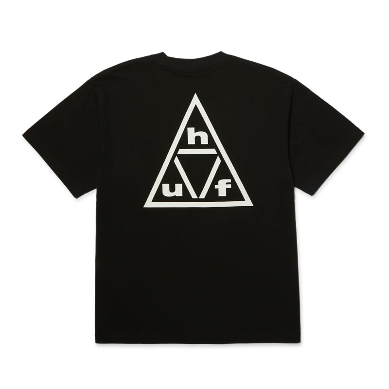 HUF TRIPLE TRIANGLE SS TEE (TS02759 BKWHT)