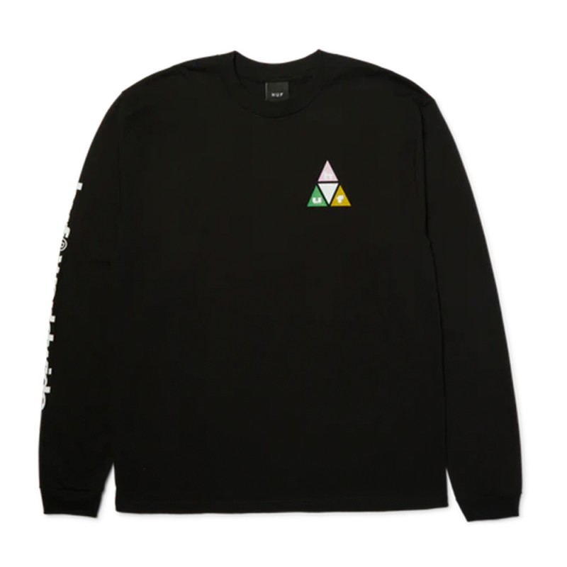 HUF PRISM TT LS TEE (TS02768 BLACK)