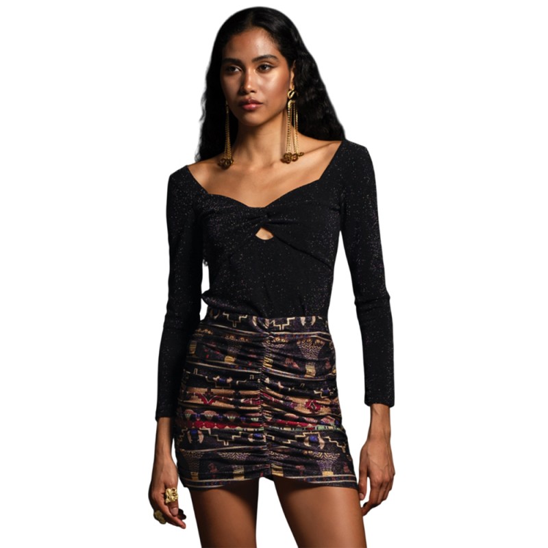 Peace and Chaos WORSHIP MINI SKIRT (W24309 TYPOS)