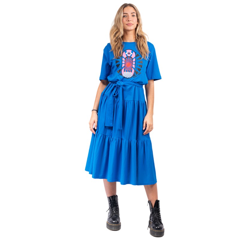 Peace and Chaos MIRACLE LONG DRESS (W24918 BLUE)