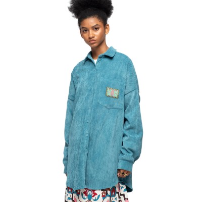 Peace and Chaos WILLOW SHIRT - Corduroy (W25215C TEAL) Peace and Chaos WILLOW SHIRT - Corduroy (W25215C TEAL)
