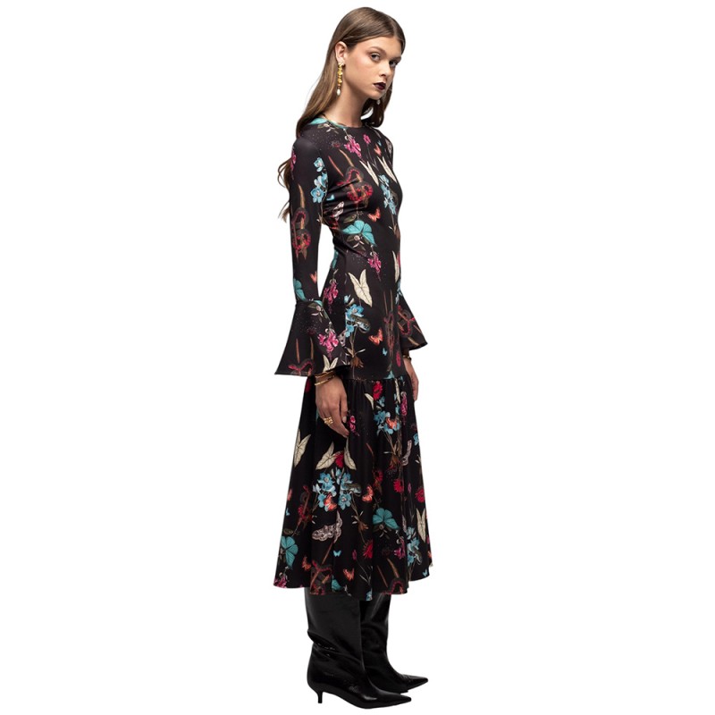 Peace and Chaos HYDRANGEA LONG DRESS (W25914 TYPOS)