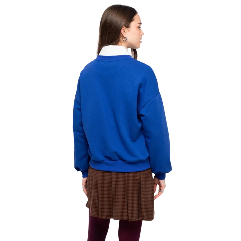 Peace and Chaos VARSITY SWEATER (W26238 BLUE)