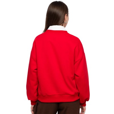 Peace and Chaos VARSITY SWEATER (W26238 RED)