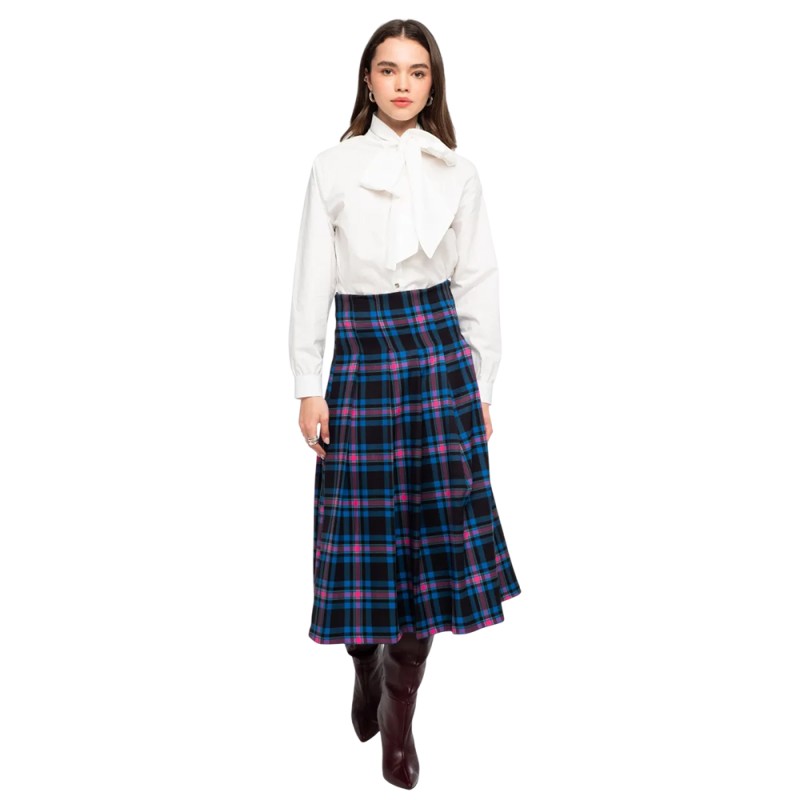 Peace and Chaos PREPPY MIDI SKIRT (W26305 TYPOS)