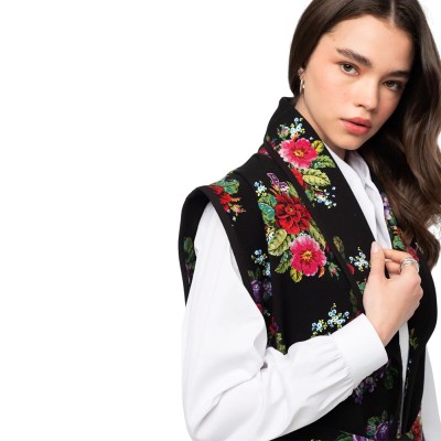 Peace and Chaos BOUQUET WAISTCOAT - Cotton (W26801 TYPOS)