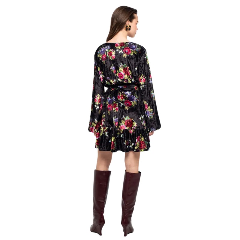 Peace and Chaos BOUQUET DRESS - Velvet (W26909 TYPOS)