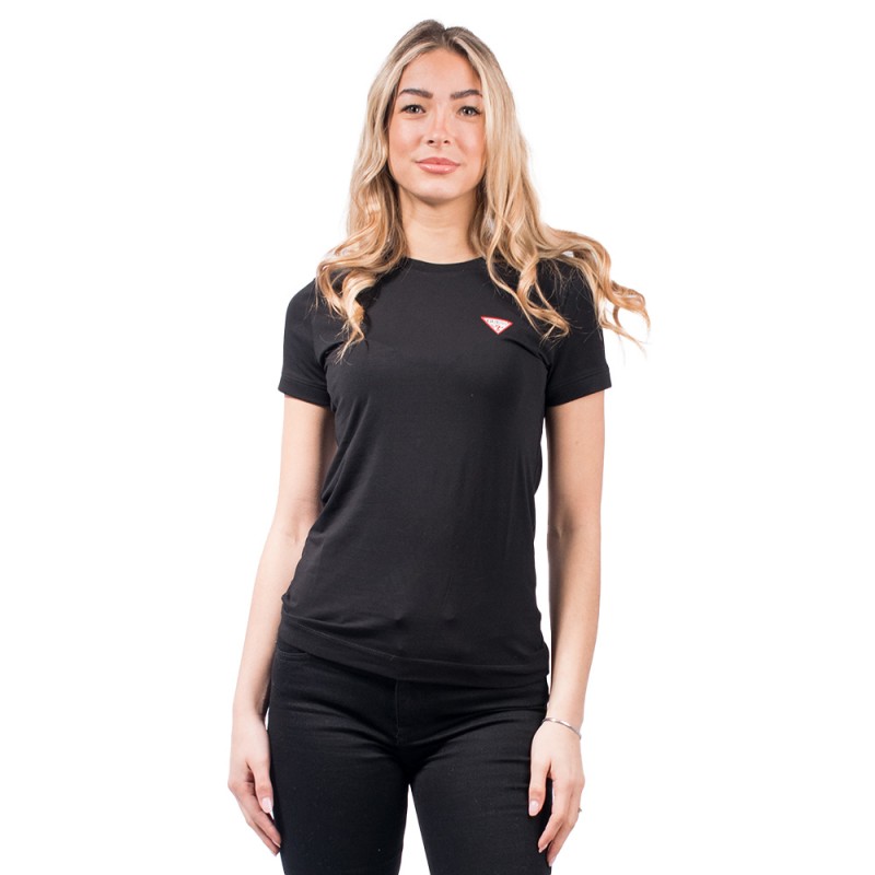 Guess SS CN MINI TRIANGLE TEE ΜΠΛΟΥΖΑ (W2YI44J1314 JBLK)