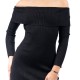 Guess LS FOLD OVER RIB JUL ΦΟΡΕΜΑ ΓΥΝΑΙΚΕΙΟ (W4BK97Z2YJ2 JBLK)