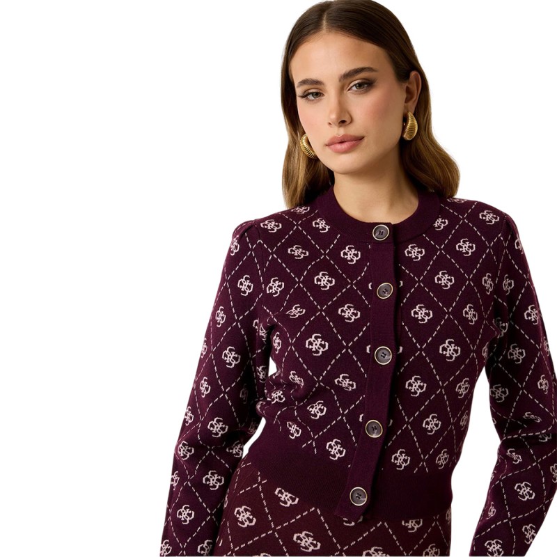 Guess SARAH 4G LS CN CARDI SWTR ΠΛΕΚΤΟ ΓΥΝΑΙΚΕΙΟ (W4BR0DZ3JD2 F4T5)