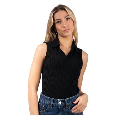 Combos Knitwear TOP POLO Α/Μ (W4THBP0020 BLACK)