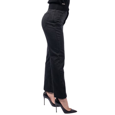 Combos Knitwear Denim ΠΑΝΤΕΛΟΝΙ ΡΑΦΗ (W4TNDT0009 BLACK)
