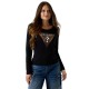 Guess LS CN LEO TRIANGLE TEE ΜΠΛΟΥΖΑ ΓΥΝΑΙΚΕΙΑ (W5BI75J1314 JBLK)